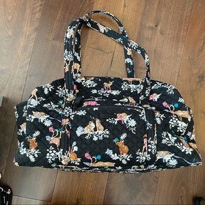 NWT Vera Bradley Merry Mischief Med. Travel Duffle